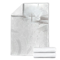 Niue White Sunday Tapu Fanau Blanket Fiti Pua Mix Hiapo Tapa