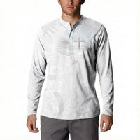 Niue White Sunday Tapu Fanau Button Sweatshirt Fiti Pua Mix Hiapo Tapa
