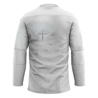 Niue White Sunday Tapu Fanau Hockey Jersey Fiti Pua Mix Hiapo Tapa