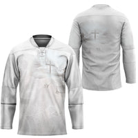 Niue White Sunday Tapu Fanau Hockey Jersey Fiti Pua Mix Hiapo Tapa