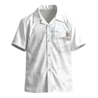 Niue White Sunday Tapu Fanau Kid Hawaiian Shirt Fiti Pua Mix Hiapo Tapa