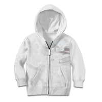 Niue White Sunday Tapu Fanau Kid Hoodie Fiti Pua Mix Hiapo Tapa