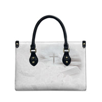 Niue White Sunday Tapu Fanau Leather Bag Fiti Pua Mix Hiapo Tapa