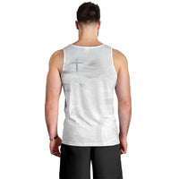 Niue White Sunday Tapu Fanau Men Tank Top Fiti Pua Mix Hiapo Tapa