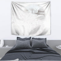 Niue White Sunday Tapu Fanau Tapestry Fiti Pua Mix Hiapo Tapa