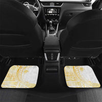 Samoa Siapo Mamanu Car Mats Plumeria Fancy Gold Motifs