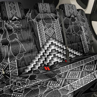 Aotearoa Taniko Pattern Back Car Seat Cover Poutama Mix Kowhai Flowers LT7 - Polynesian Pride