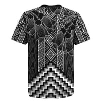 Aotearoa Taniko Pattern Rugby Jersey Poutama Mix Kowhai Flowers LT7 - Polynesian Pride