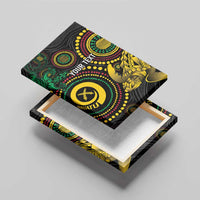Vanuatu Personalized Aboriginal Arts Canvas Wall Art Turtle and Iguana Special - Polynesian Pride