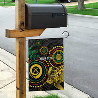 Vanuatu Personalized Aboriginal Arts Garden Flag Turtle and Iguana Special - Polynesian Pride