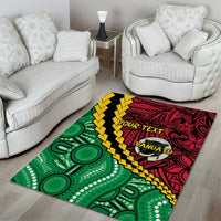 Vanuatu Personalized Tribal Area Rug Aboriginal Inspired Mix Style - Polynesian Pride