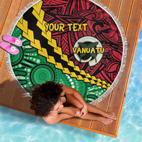 Vanuatu Personalized Tribal Beach Blanket Aboriginal Inspired Mix Style - Polynesian Pride