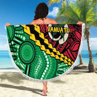 Vanuatu Personalized Tribal Beach Blanket Aboriginal Inspired Mix Style - Polynesian Pride
