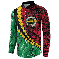 Vanuatu Personalized Tribal Button Sweatshirt Aboriginal Inspired Mix Style - Polynesian Pride