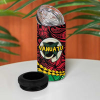 Vanuatu Personalized Tribal 4 in 1 Can Cooler Tumbler Aboriginal Inspired Mix Style - Polynesian Pride