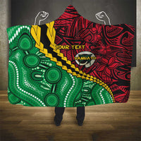 Vanuatu Personalized Tribal Hooded Blanket Aboriginal Inspired Mix Style - Polynesian Pride