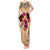 Personalised Polynesian Tank Maxi Dress Dog Lover With Beagle - Sunset At The Beach LT7 Women Coral - Polynesian Pride
