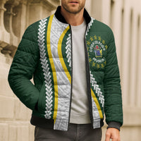 Cook Islands Rugby Personalized Avaiki Bomber Puffer Jacket GO Kuki