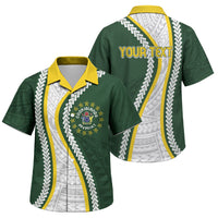 Cook Islands Rugby Personalized Avaiki Family Matching Puletasi and Hawaiian Shirt GO Kuki
