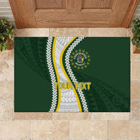 Cook Islands Rugby Personalized Avaiki Rubber Doormat GO Kuki