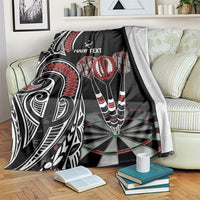 New Zealand Darts Personalized Hei Manaia Blanket Classic Kowhaiwhai