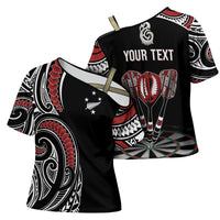 New Zealand Darts Personalized Hei Manaia Cross Shoulder Shirt Classic Kowhaiwhai