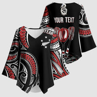 New Zealand Darts Personalized Hei Manaia Kimono Sleeve Blouse Classic Kowhaiwhai