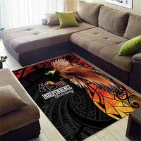 Papua New Guinea Area Rug Grunge Style 49th Independence Anni LT7 - Polynesian Pride