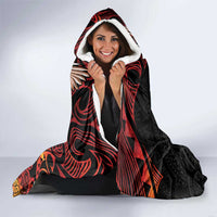 Papua New Guinea Hooded Blanket Grunge Style 49th Independence Anni