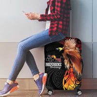 Papua New Guinea Luggage Cover Grunge Style 49th Independence Anni LT7 - Polynesian Pride