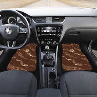 Aloha Hawaii Floral Tapa Car Mats Patchwork Mocha - Polynesian Pride