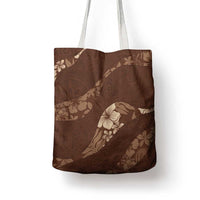 Aloha Hawaii Floral Tapa Tote Bag Patchwork Mocha - Polynesian Pride