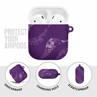 Aloha Hawaii Floral Tapa AirPods Case Patchwork Violet LT7 - Polynesian Pride