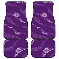 Aloha Hawaii Floral Tapa Car Mats Patchwork Violet - Polynesian Pride