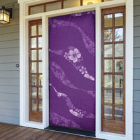 Aloha Hawaii Floral Tapa Door Cover Patchwork Violet - Polynesian Pride