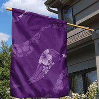 Aloha Hawaii Floral Tapa Garden Flag Patchwork Violet - Polynesian Pride
