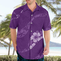 Aloha Hawaii Floral Tapa Hawaiian Shirt Patchwork Violet - Polynesian Pride