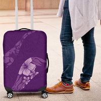 Aloha Hawaii Floral Tapa Luggage Cover Patchwork Violet LT7 Violet - Polynesian Pride