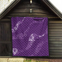 Aloha Hawaii Floral Tapa Quilt Patchwork Violet - Polynesian Pride