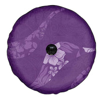 Aloha Hawaii Floral Tapa Spare Tire Cover Patchwork Violet - Polynesian Pride