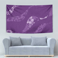 Aloha Hawaii Floral Tapa Tapestry Patchwork Violet - Polynesian Pride