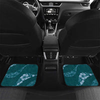 Aloha Hawaii Floral Tapa Car Mats Patchwork Teal - Polynesian Pride
