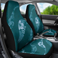 Aloha Hawaii Floral Tapa Car Seat Cover Patchwork Teal - Polynesian Pride