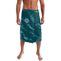 Aloha Hawaii Floral Tapa Lavalava Patchwork Teal - Polynesian Pride