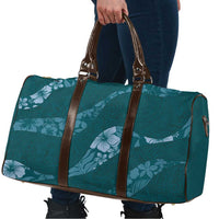 Aloha Hawaii Floral Tapa Travel Bag Patchwork Teal - Polynesian Pride