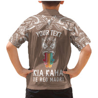 personalised-kia-kaha-te-reo-maori-family-matching-mermaid-dress-and-hawaiian-shirt-hei-tiki-mix-koru-brown