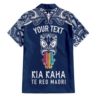 personalised-kia-kaha-te-reo-maori-family-matching-tank-maxi-dress-and-hawaiian-shirt-hei-tiki-mix-koru-navy-blue