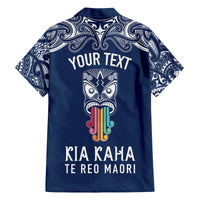 personalised-kia-kaha-te-reo-maori-kid-hawaiian-shirt-hei-tiki-mix-koru-navy-blue