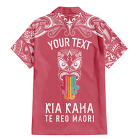 personalised-kia-kaha-te-reo-maori-family-matching-mermaid-dress-and-hawaiian-shirt-hei-tiki-mix-koru-pink