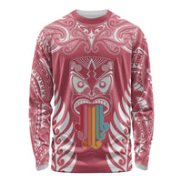 personalised-kia-kaha-te-reo-maori-long-sleeve-shirt-hei-tiki-mix-koru-pink